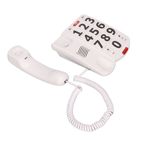 Big Button Phone For Seniors Lound Volume Corded Phone For Hearing And