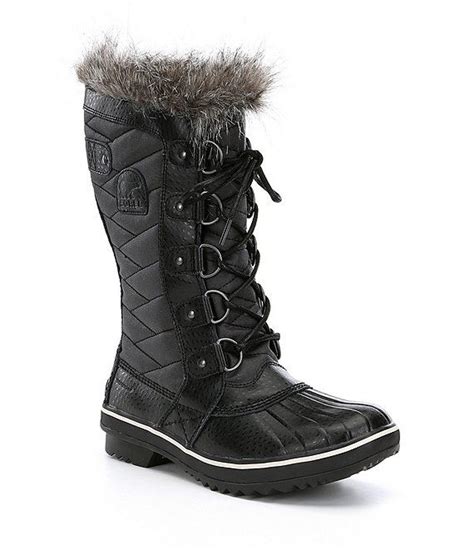 Sorel Womens Tofino Ii High Waterproof Winter Faux Fur Block Heel Boots Dillards Ski Women