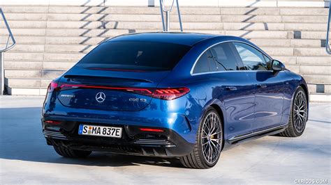 Mercedes Amg Eqe Matic Color Spectral Blue Rear Three