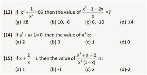 Algebra Practice Questions For Ssc Cgl And Chsl Exam Tier Tier