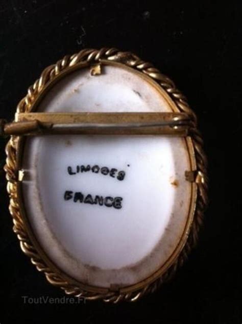 Broche Porcelaine De Limoges Janville Bijoux Montres