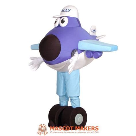 Wally the Aircraft Mascot Costume | Mascot Makers - Custom mascots and characters