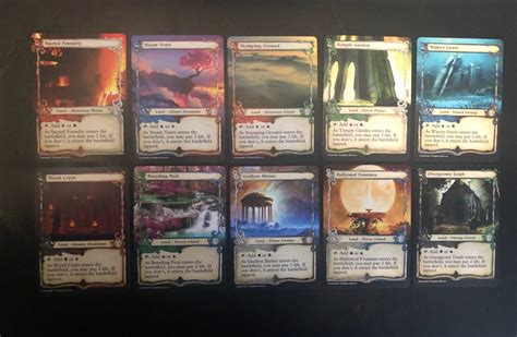 Shock Lands MTG Custom Art - Adventure Style Set - Print MTG