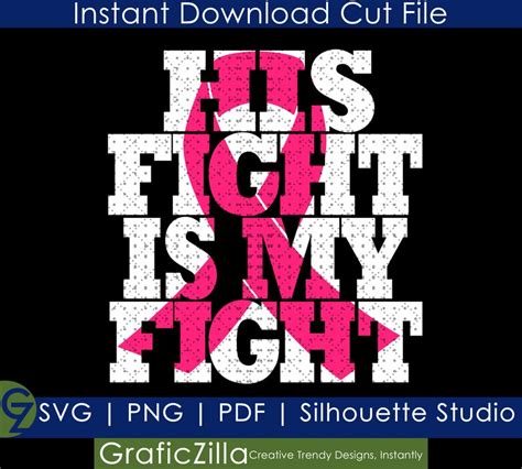 Her Fight Is My Fight Cancer Awareness Svg Png Instant Etsy Espa A