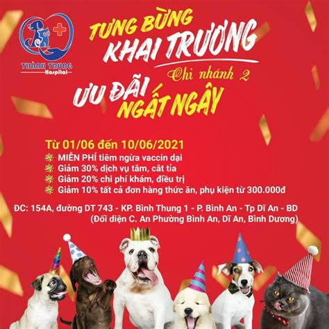 Thú Y Thành Trung Tưng Bừng Khai Trương Chi Nhánh 2 ưu đãi Ngất Ngây