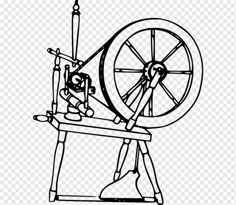 Spinning Wheel Drawing Yarn Textile Spinning Angle Furniture