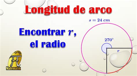 C Mo Calcular El Radio En Un Sector Circular Longitud De Arco