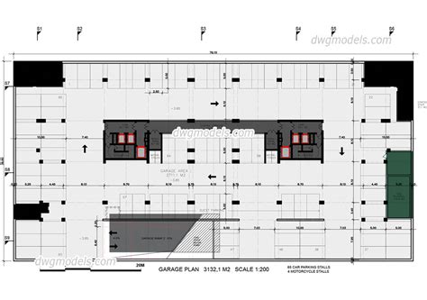 Garage Plan Dwg Free Cad Blocks Download