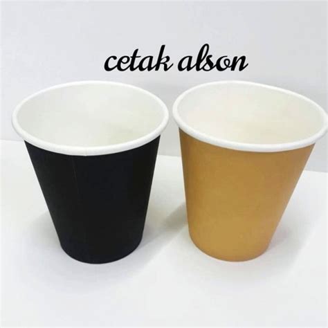 Jual Hot Paper Cup Gelas Kertas Minuman Panas Oz Ml Tanpa