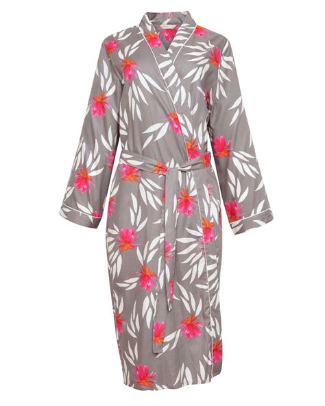Mallory Floral Print Long Dressing Gown TKD Lingerie