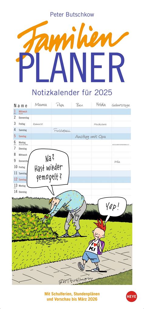 Der Familienplaner 2025 Organisation Und Struktur Für Den