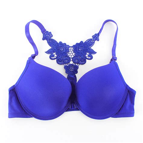 Sexy Women Seamless Front Closure Lace Racerback Bra Underwear Push Up Bras Hot Ebay