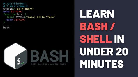 Bash Shell Scripting Tutorial For Beginners Bash Basics In 20 Minutes