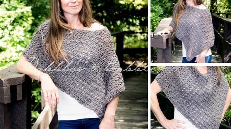 Asymmetrical Poncho Crochet Pattern Dabbles And Babbles