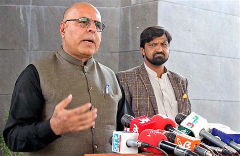 Balochistan Caretaker Minister For Information Jan Achakzai Addressing