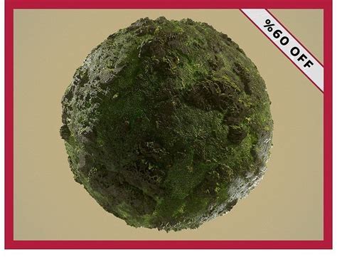 Pbr Mossy Rock Ground Terrain Seamless Material Texture Texture Cgtrader