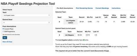 [OC] NBA Playoff Scenario Tool : r/nba