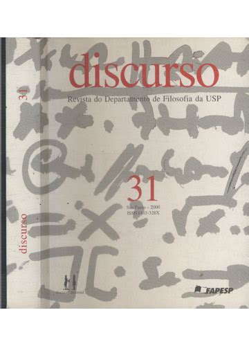 Sebo do Messias Livro Discurso Nº 31 Ano 2000