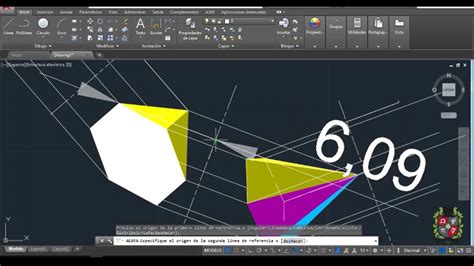 Autocad Vistas Auxiliares En Tercer Angulo Iso A Youtube