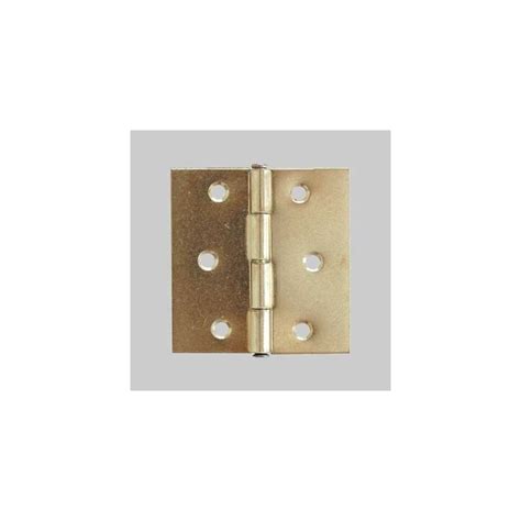 CERNIERA PIANA PERNO FISSO LEGGERA 30x30 Mm Cerniere Ottone Pz 50