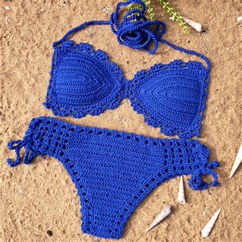 Boho ropa hecho a mano crochet bikini sexy traje de natación Etsy España