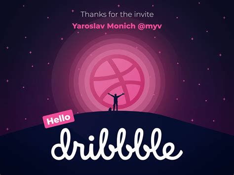 Hello Dribbble By Nikolay Grishko On Dribbble