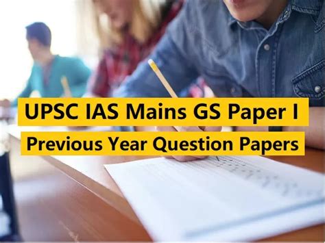 Upsc Ias Mains 2020 Previous Year Question Papers Gs Paper I 2019 To