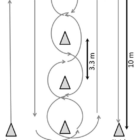 1 Schematic Of The Illinois Agility Test Download Scientific Diagram