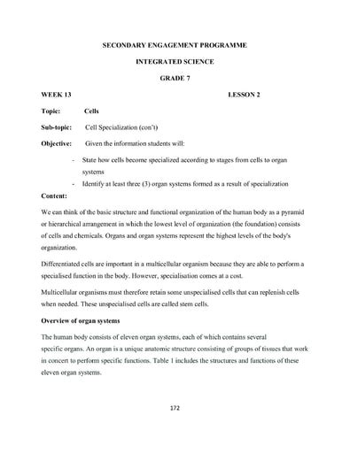 Integrated Science Eighth Grade Worksheets