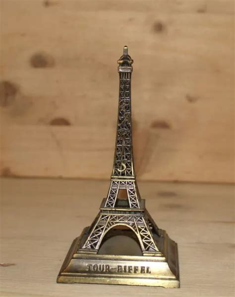 Figurine Vintage En M Tal Souvenir Fran Ais Paris Tour Eiffel Eur