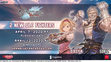 Granblue Fantasy Versus Djeeta Soriz PC DLC Delayed A Bit