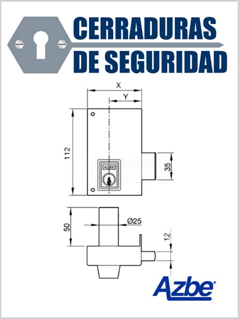 Cerradura De Sobreponer Sin Resbal N Azbe Modelo Az B Cerraduras De