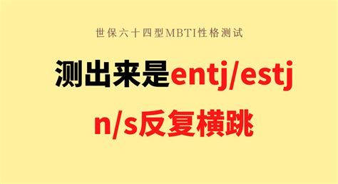 世保六十四型mbti测试：测出来是entj Estj， N S反复横跳 哔哩哔哩