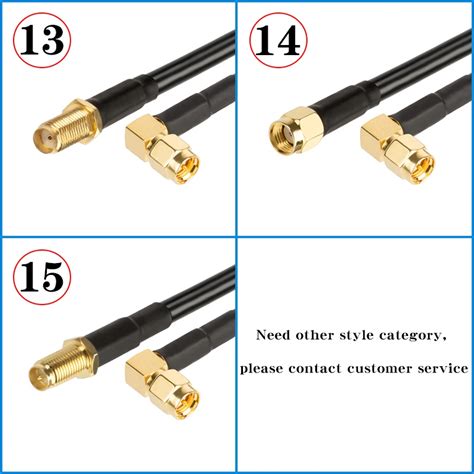 C Ble Coaxial Rg Sma M Le Vers Sma M Le Femelle Connecteur En Queue