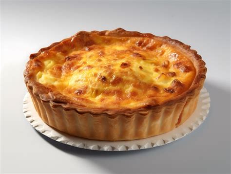 Premium Photo Quiche Lorraine Close Up Ai Generative