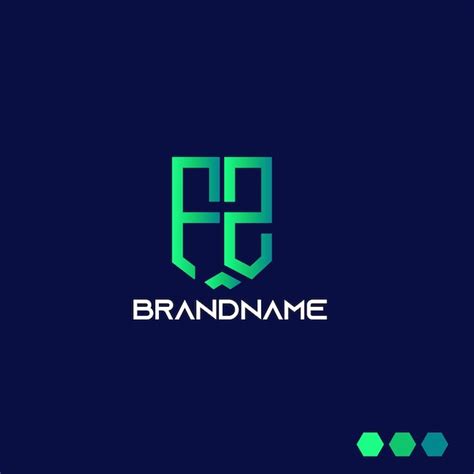 Premium Vector Modern Unique Corporate Fz Letter Logo Design Templete