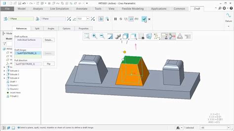 Draft Improvement In Creo Parametric Youtube