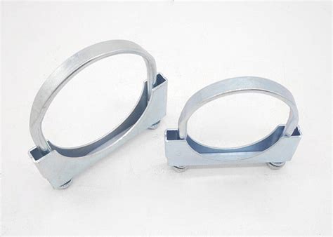 Galvanized Saddle Clamp U Bolt Steel Exhaust Clamp For Pipe Size 2