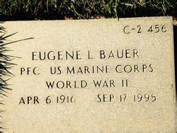 Eugene Leonard Bauer 1916 1995 Find A Grave Memorial