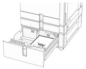 Loading The 2000 Sheet Tandem Tray Lexmark XC9635