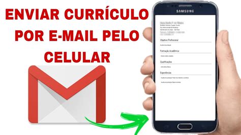 Como Enviar Curr Culo Por E Mail Pelo Celular Youtube