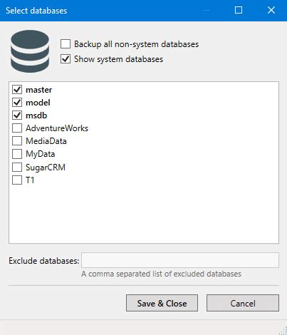 Backup System Databases Sqlbackupandftp Sqlbak Blog