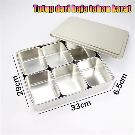 Mengirim Sendoktoples Set Kotak Bumbu Stainless Ukuran Besa Tahan