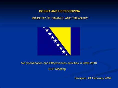 Ppt Bosnia And Her Z Egovina Ministry Of Finance And Treasury