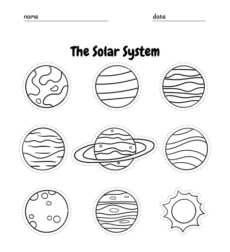 Planet Solar System Coloring Pages Printable | Solar system coloring ...