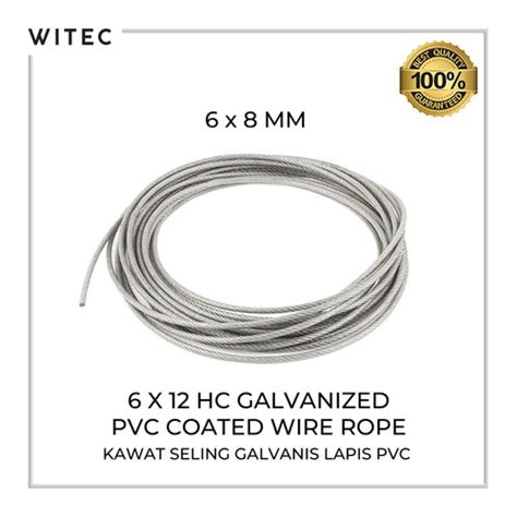 Jual Wire Rope Pvc Galvanized Kawat Seling Baja Lapis Pvc X Mm X