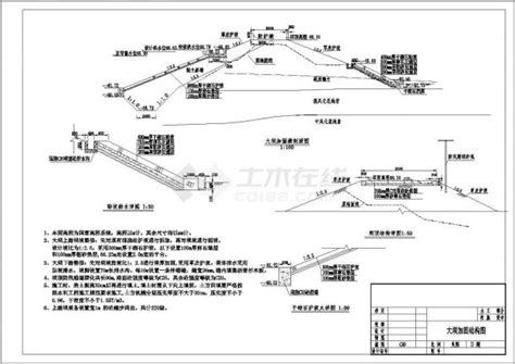 湖南 小二型水库除险加固工程施工设计cad图大坝 输水低涵 溢洪道水利枢纽土木在线