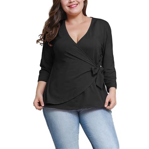 Trendy Casual Female Shirts Women Comfortable Plus Size Long Sleeve