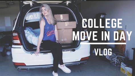 College Move In Day Vlog Freshman Edition Youtube