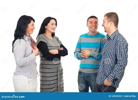 Four People Having Conversation Stock Photos Image 16904203